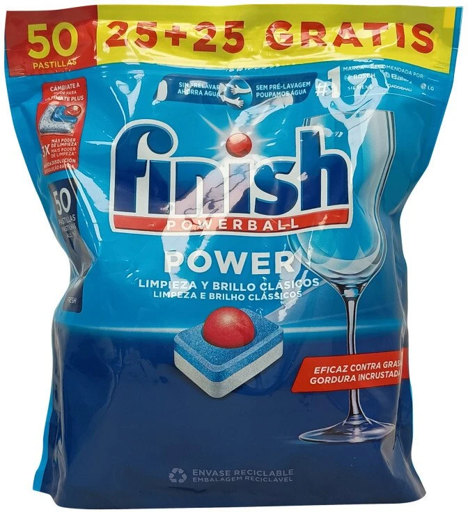 Reckitt Benckiser BENC FINISH TABLETĖS 50 vnt. (25+25 g) POWER REGU&