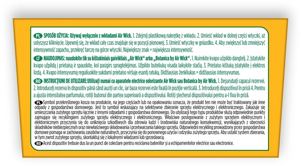 Reckitt Benckiser Air Wick Elektroninis rinkinys – Marakuja ir egzotiškas mango, Passiflora ir tropinis mango 19 ML