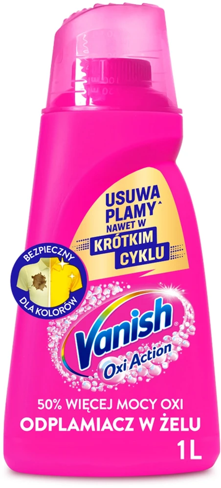 Dėmių šalinimo gelis VANISH OXI ACTION Rožinė, 1L
