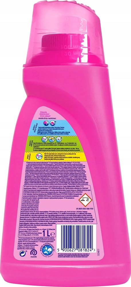 Dėmių šalinimo gelis VANISH OXI ACTION Rožinė, 1L