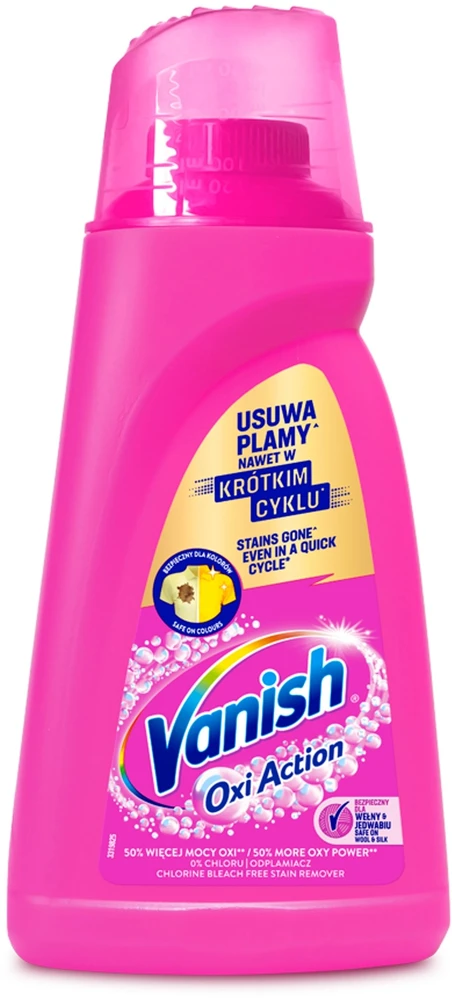 Dėmių šalinimo gelis VANISH OXI ACTION Rožinė, 1L