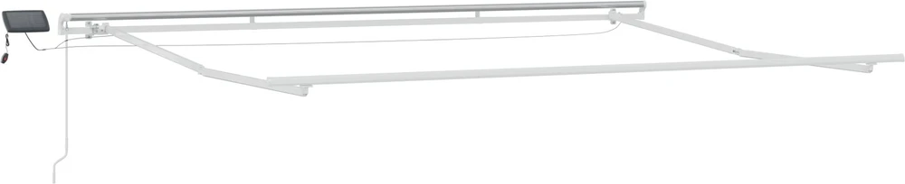 Ištraukiama markizė Balta 400 × 300 cm Audinys ir aliuminis