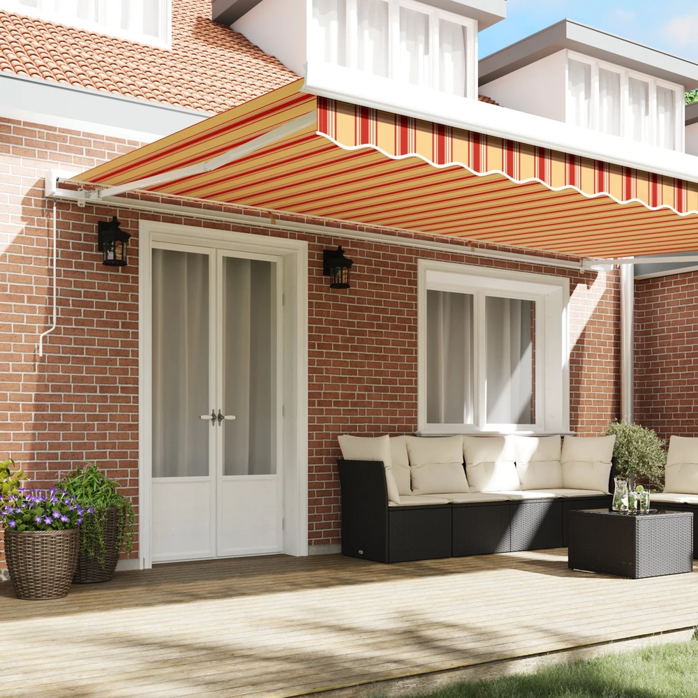 Ištraukiama markizė Geltona ir Oranžinė 500 × 300 cm