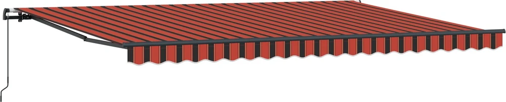 Ištraukiama markizė oranžinė ir ruda 500 × 300 cm
