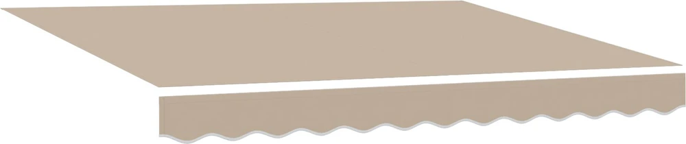 Ištraukiama markizė Balta 300 x 250 cm Audinys ir aliuminis