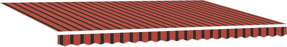 Ištraukiama markizė oranžinė ir ruda 500 × 300 cm