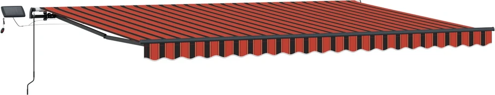Ištraukiama markizė oranžinė ir ruda 500 × 300 cm