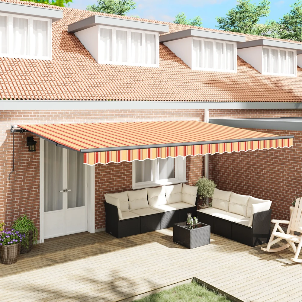 Ištraukiama markizė Geltona ir Oranžinė 500 × 300 cm
