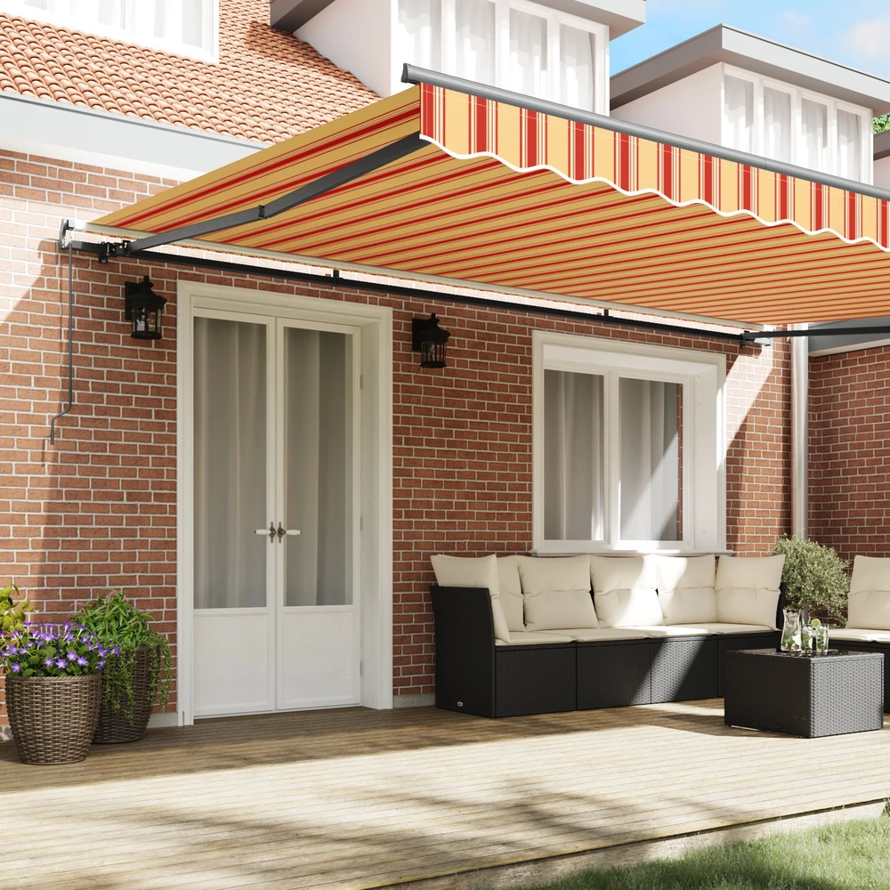 Ištraukiama markizė Geltona ir Oranžinė 500 × 300 cm
