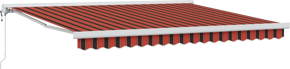 Ištraukiama markizė Geltona ir Oranžinė 400 × 350 cm