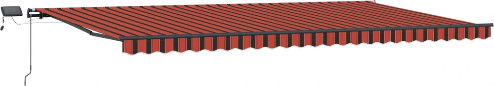 Ištraukiama markizė oranžinė ir ruda 600 × 300 cm