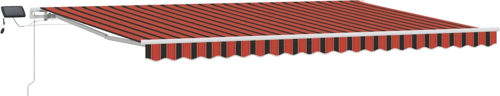 Ištraukiama markizė oranžinė ir ruda 500 × 300 cm