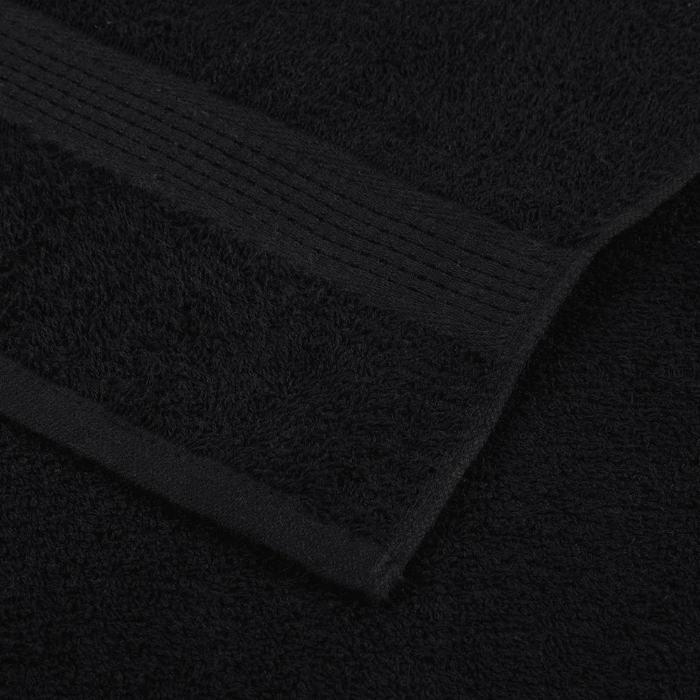 Rankšluostis Dušo rankšluosčiai, FROGN, 4 vnt., juodi, 70x140 cm, 360 g/m²