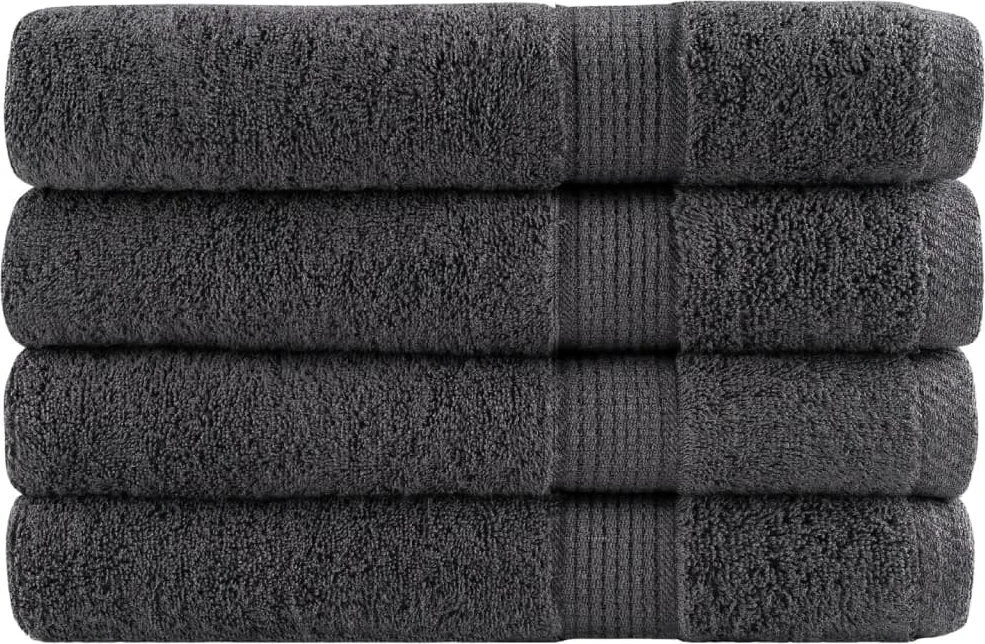 Rankšluostis Rankšluosčiai SOLUND, 4vnt., antracito, 100x200cm, 600g/m²