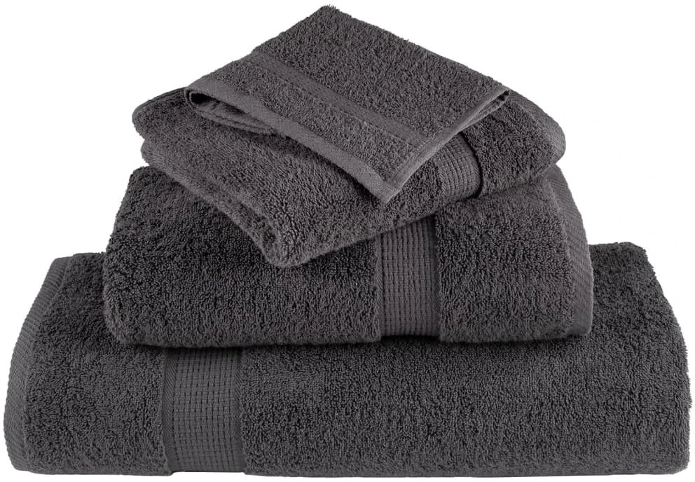 Rankšluostis Premium skalbimo servetėlės SOLUND 50 vnt Antracitas 15x21 cm 600 gsm