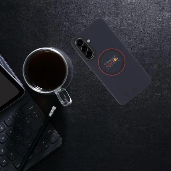 Red Bull Raudona Bull Dėklas Raudona Bull Meshed Raudona Ring skirtas Samsung Galaxy A36 navy mėlynas