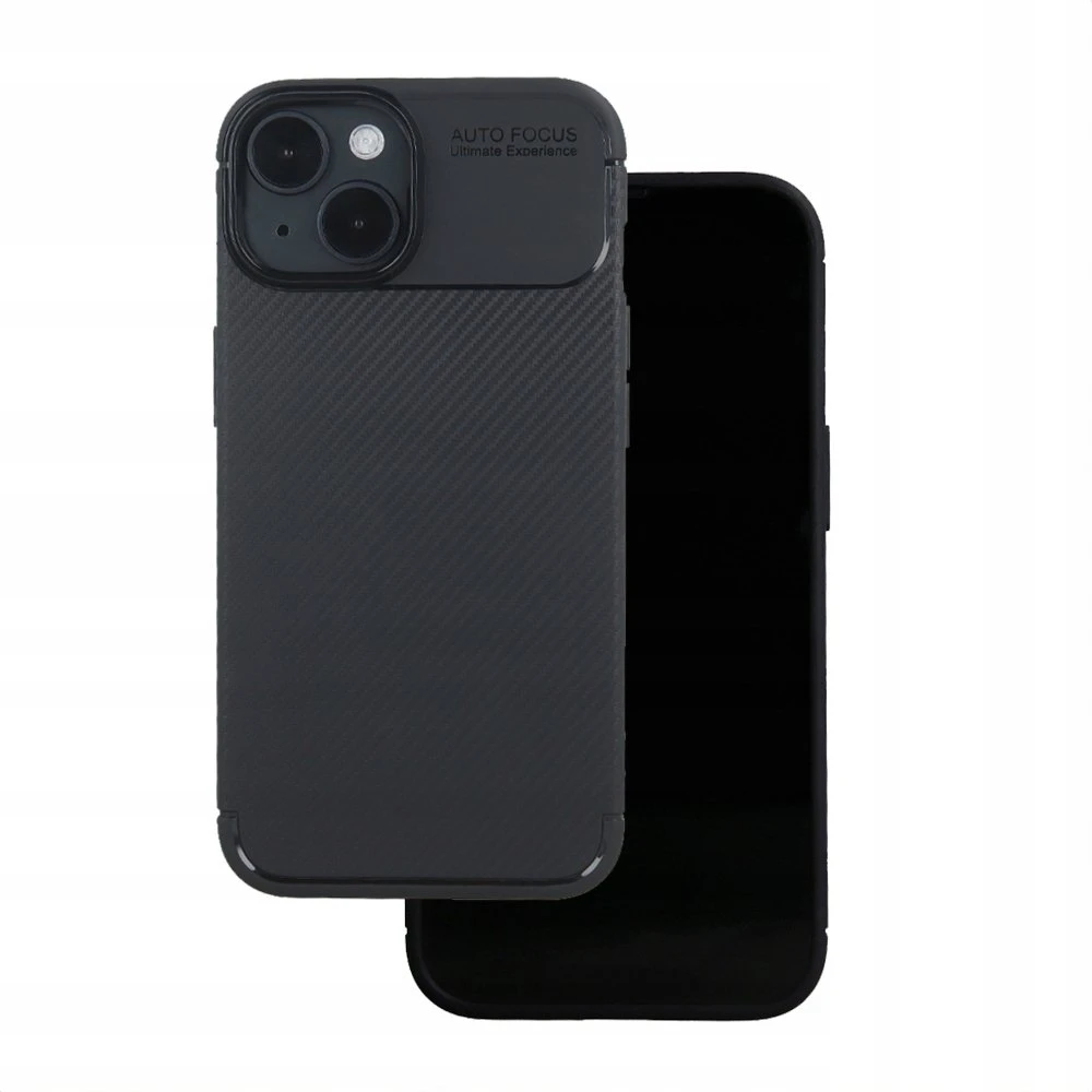 Dėklas TelForceone Carbon Juodas Apple iPhone 15 6,1"