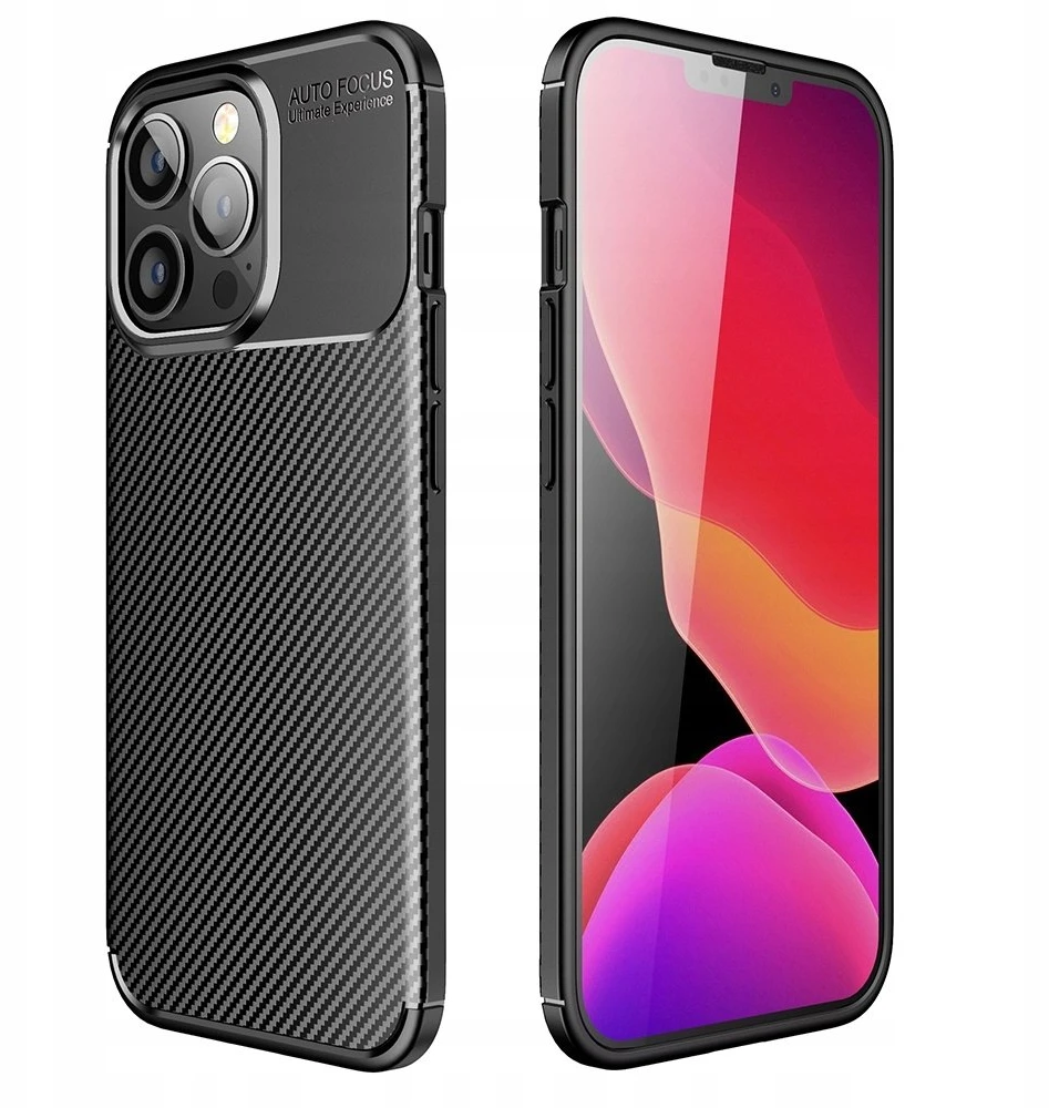 Dėklas TelForceone Carbon Juodas Apple iPhone 15 6,1"