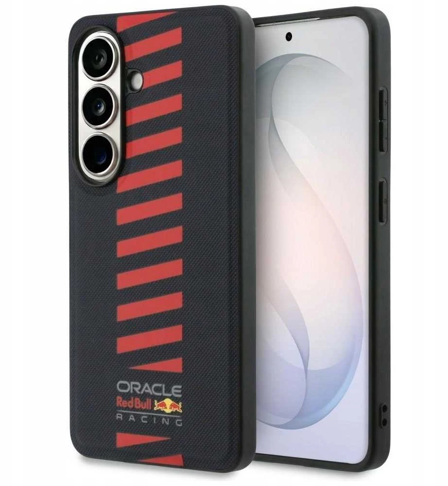 Red Bull Raudona Bull Raudona Bull PU Leather Meshed Powerbar Magnetic dėklas skirtas Samsung Galaxy S26mėlynos spalvos