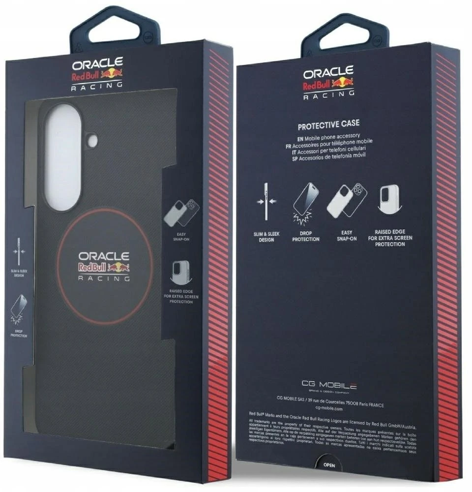 Red Bull Raudona Bull Raudona Bull PU Leather Raudona Ring MagSafe dėklas skirtas Samsung Galaxy A57 mėlynos spalvos