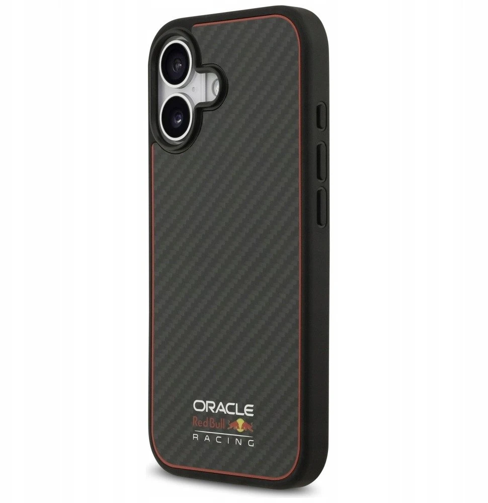 Red Bull Raudona Bull Dėklas Raudona Bull Kevlar Logo Matt MagSafe skirtas Apple iPhone 17 juodos spalvos