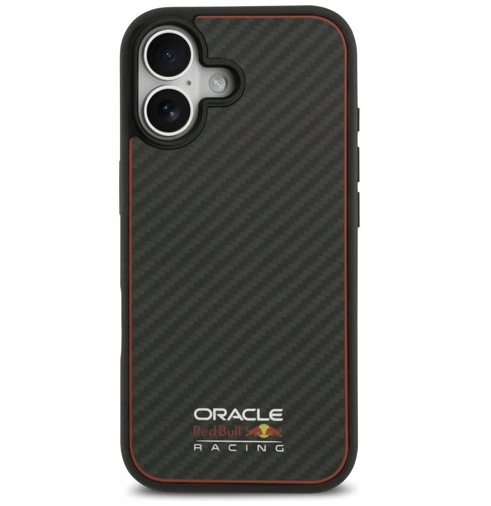 Red Bull Raudona Bull Dėklas Raudona Bull Kevlar Logo Matt MagSafe skirtas Apple iPhone 17 juodos spalvos