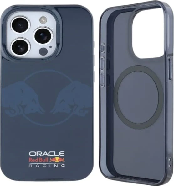 Red Bull Raudona Bull Raudona Bull PC/TPU Two Bulls Magsafe dėklas jūsų Apple iPhone 15 Pro Max mėlynos spalvos