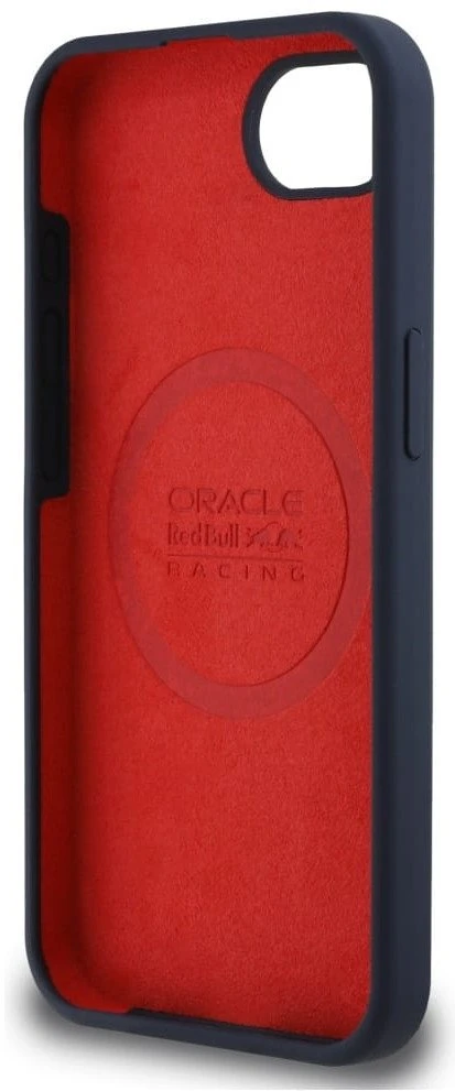 Red Bull Raudona Bull Raudona Bull Silicone Powerbar MagSafe Apple iPhone 16e dėklas telefonui mėlynos spalvos