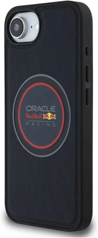 Red Bull „Raudona Bull“ Raudonas BULL dėklas, skirtas IPHONE 16e (SE 4 2025), suderinamas su „MagSafe RBHMPSE424PUMEVR“ (tinklinis PU logotipas ir Raudonos žiedas), tamsiai mėlynas
