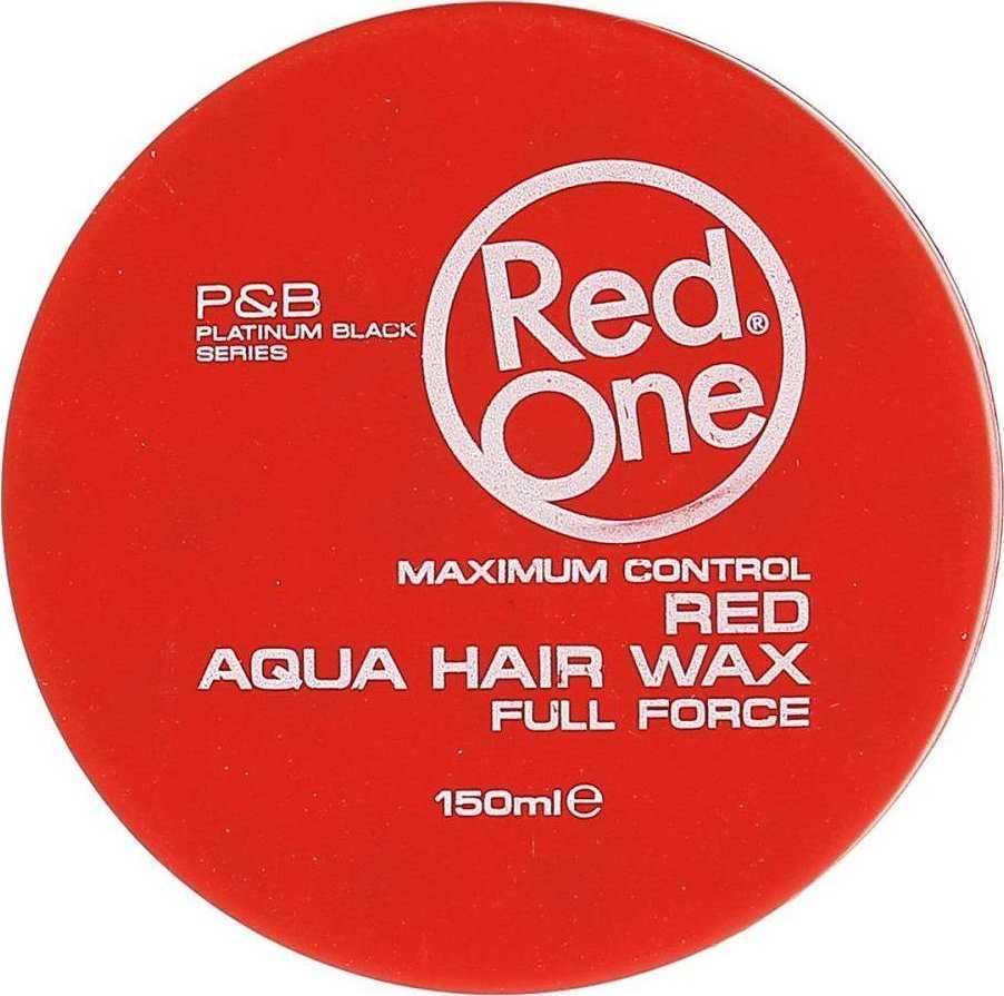 Red One Raudona One Aqua Hair Gel Wax Full Force plaukų vaškas Raudona 150ml