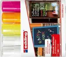 Edding Chalk markeris e-4090 EDDING, 4-15 mm, 5 vnt., spalvų derinys
