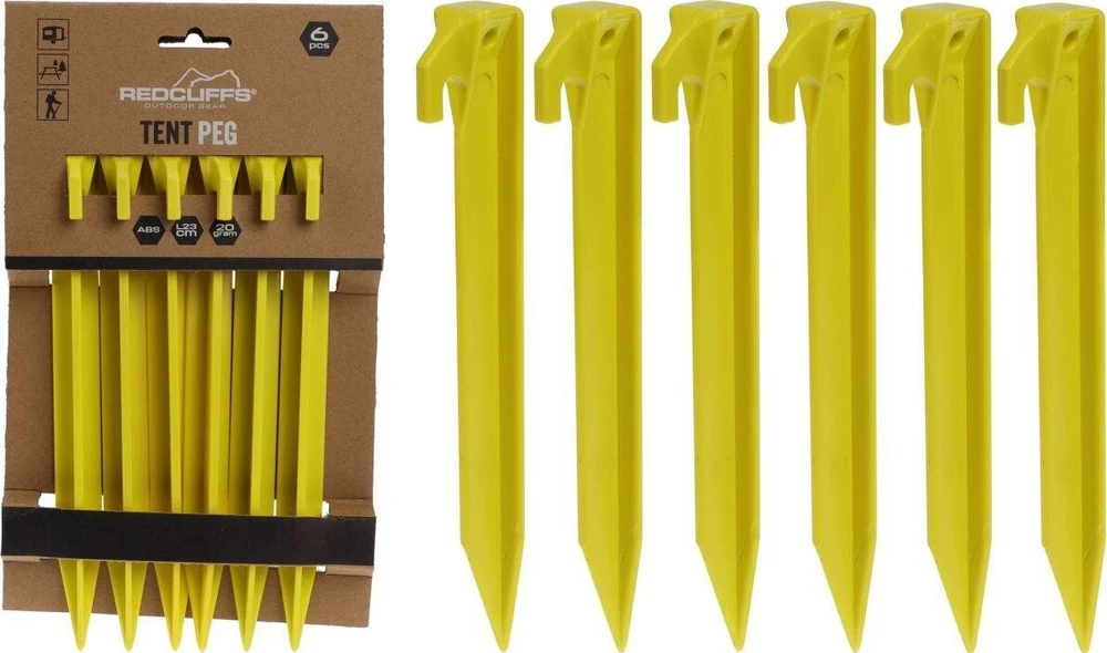 Palapinių kuolai 23 cm plastikiniai Redcliffs