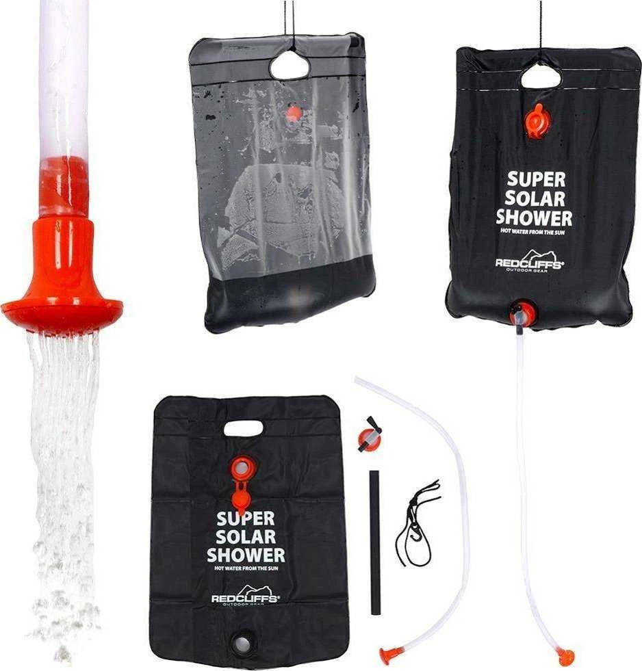 Redcliffs Lauko kempingo dušas saulės baterijų 15 l