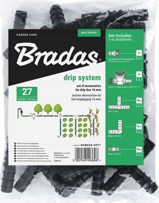 Bradas Lašelinės žarnos jungčių rinkinys, 27 vnt., DSWA20-SET1