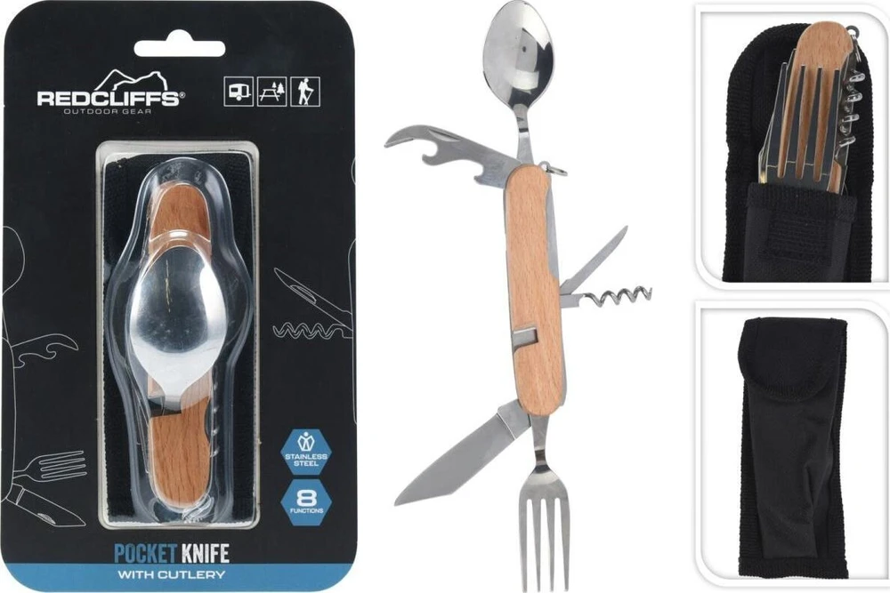 Daugiafunkcis turistinis peilis Redcliffs 8 funkcijos/11cm