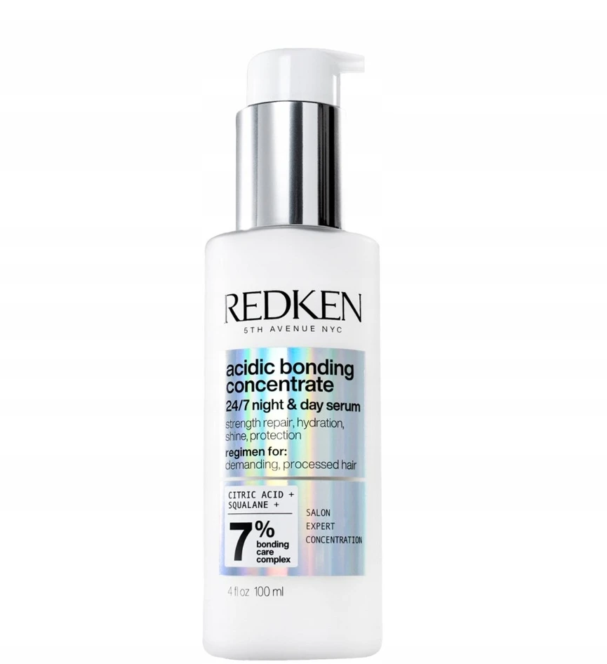 Redken Intensive dieninis ir naktinis serumas pažeistiems plaukams atstatyti Acidic Bonding Concentrate (24/7 Night & Day Serum), 100 ml