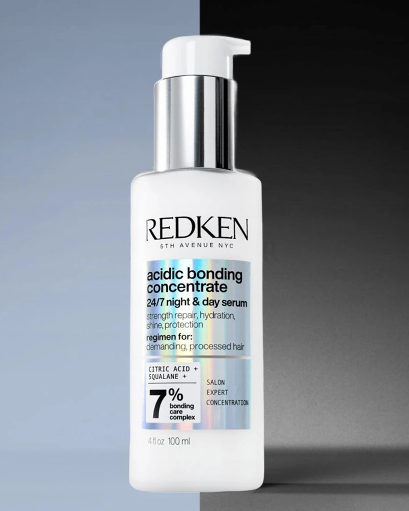 Redken Intensive dieninis ir naktinis serumas pažeistiems plaukams atstatyti Acidic Bonding Concentrate (24/7 Night & Day Serum), 100 ml