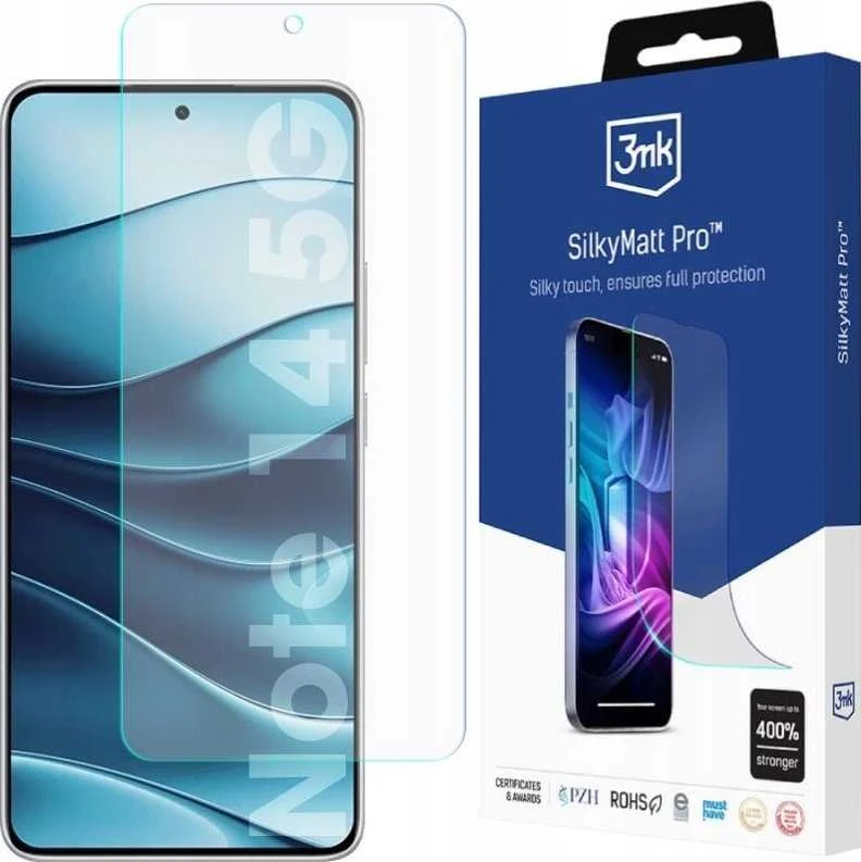 3MK Silky Matt Pro Redmi Note 14 5G matinė apsauginė plėvelė