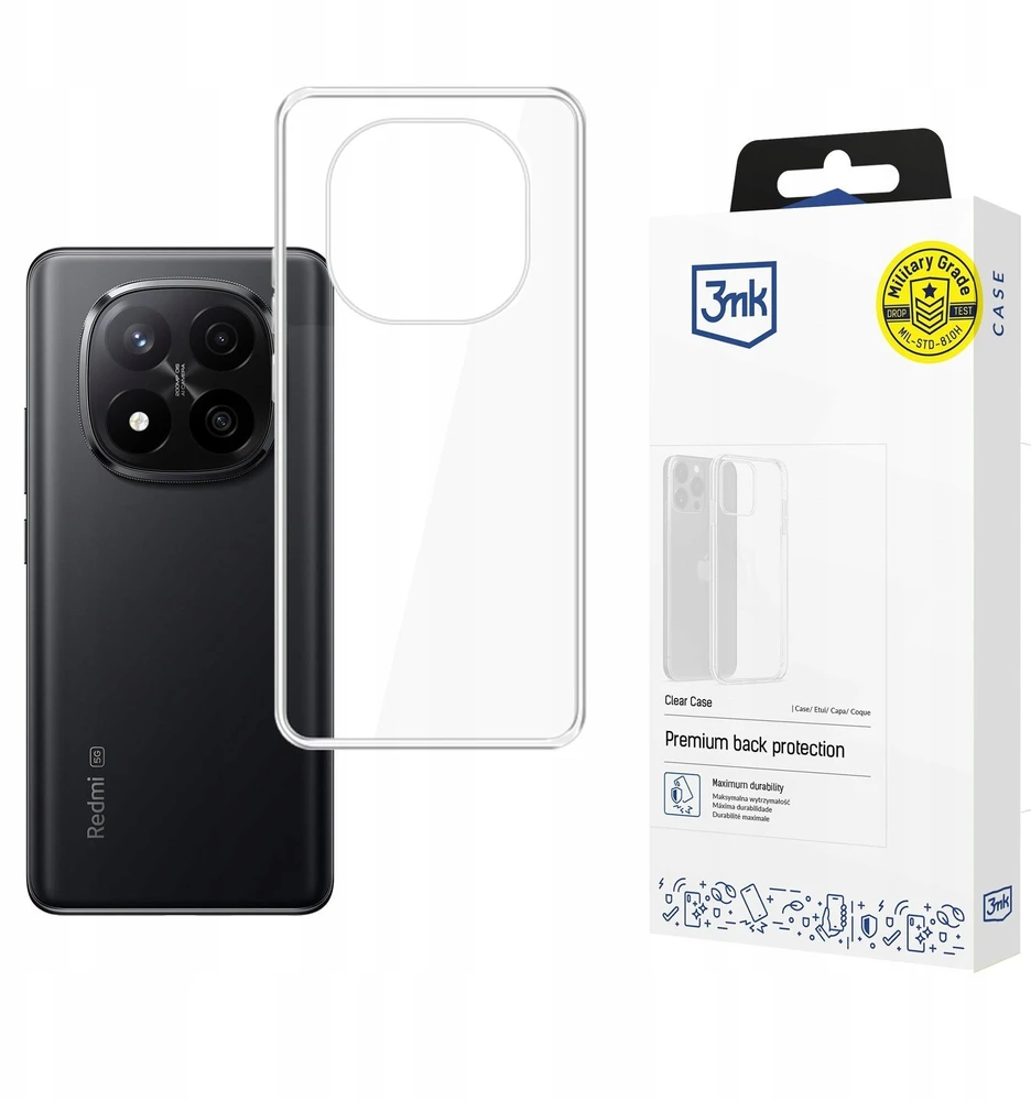 3Mk apsauga Redmi Note 15 5g - 3mk skaidrus dėklas