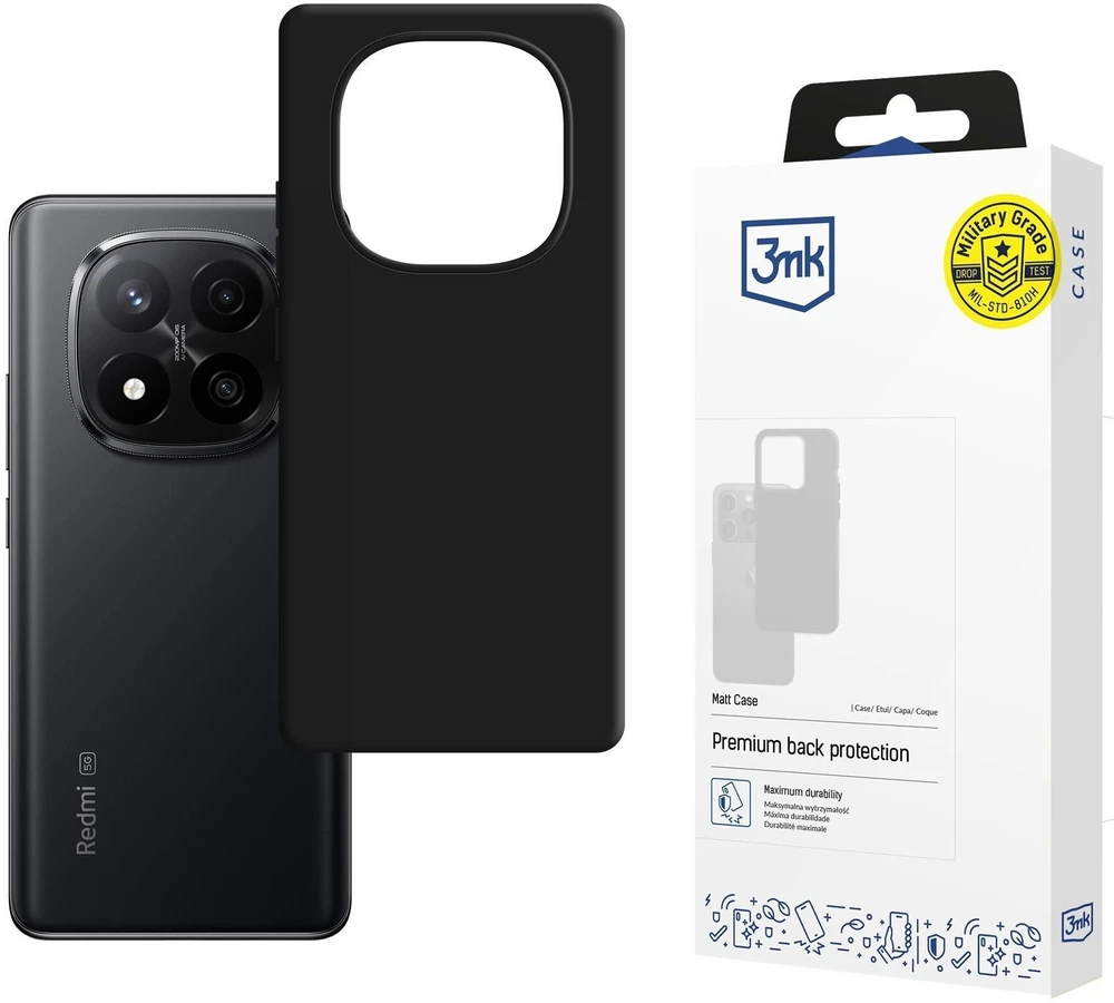3Mk apsauga Redmi Note 15 4G/5G - 3mk matinis dėklas