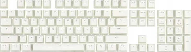 Klaviatūra Redragon Rinkinys Keycapów A130 PBT Doubleshot Baltas