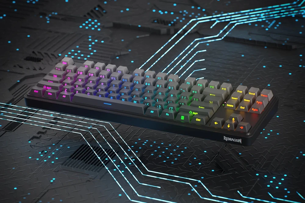 Klaviatūra žaidimams Redragon StarBlade K707SP-RGB-PRO Redragon Linear Mint Mambo Switch belaidė mechaninė su pašvietimu juoda