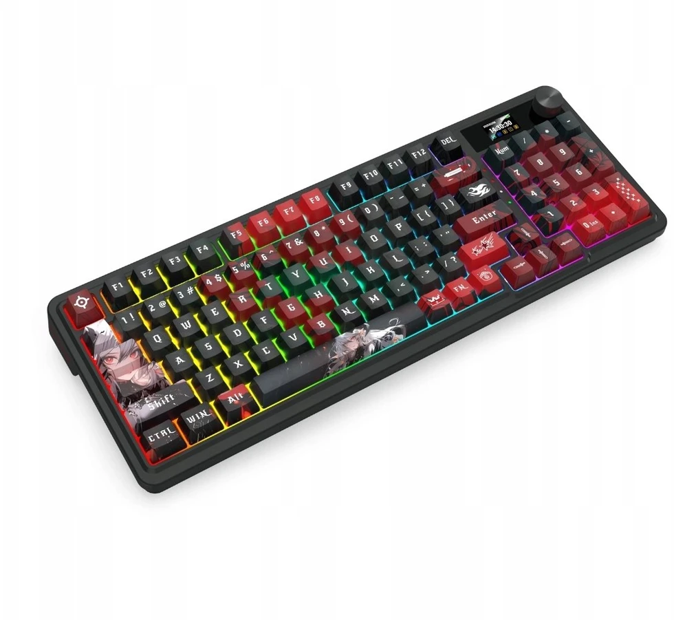 Klaviatūra žaidimams Redragon ARTEMIS PRO K719AK-RGB-PRO Lion Linear belaidė mechaninė su pašvietimu juoda
