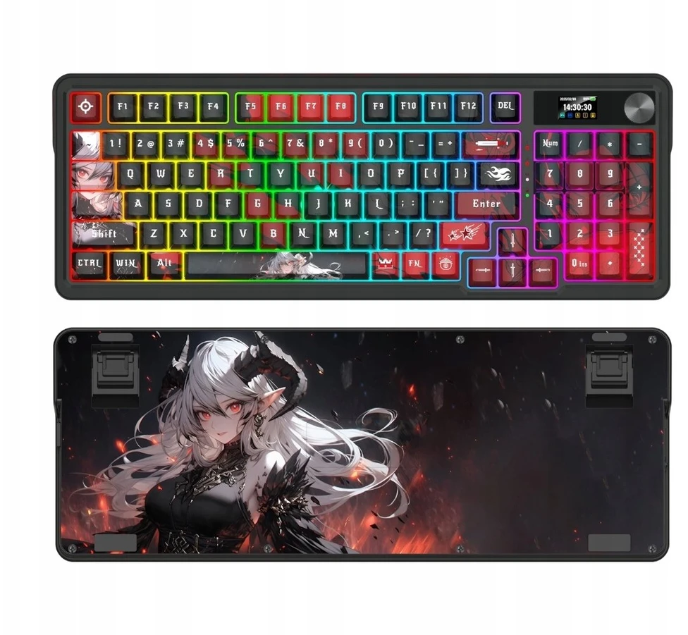 Klaviatūra žaidimams Redragon ARTEMIS PRO K719AK-RGB-PRO Lion Linear belaidė mechaninė su pašvietimu juoda