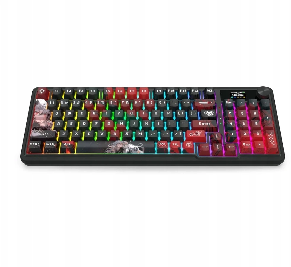 Klaviatūra žaidimams Redragon ARTEMIS PRO K719AK-RGB-PRO Lion Linear belaidė mechaninė su pašvietimu juoda