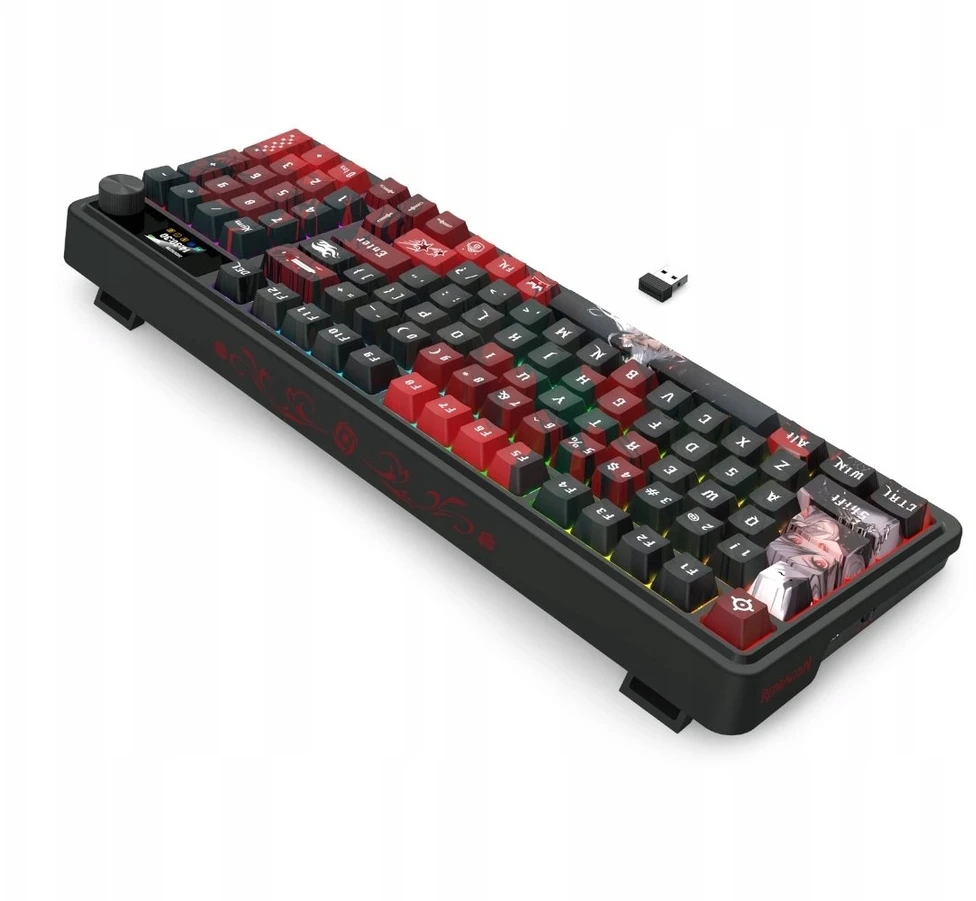 Klaviatūra žaidimams Redragon ARTEMIS PRO K719AK-RGB-PRO Lion Linear belaidė mechaninė su pašvietimu juoda