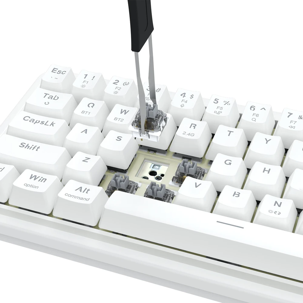 Klaviatūra žaidimams Redragon Draconic V2 K730 Redragon RPC belaidė mechaninė su pašvietimu balta