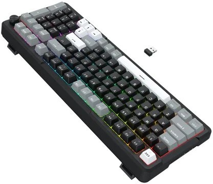 Klaviatūra žaidimams Redragon ARLOKKS QMK K742 Redragon RPC belaidė mechaninė su pašvietimu juoda