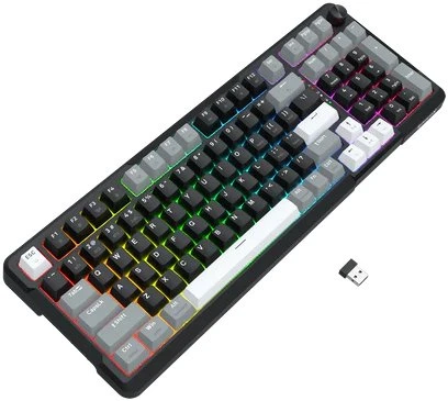 Klaviatūra žaidimams Redragon ARLOKKS QMK K742 Redragon RPC belaidė mechaninė su pašvietimu juoda
