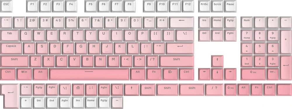 Klaviatūra Redragon Redragon A139 Ombre Rožinė
